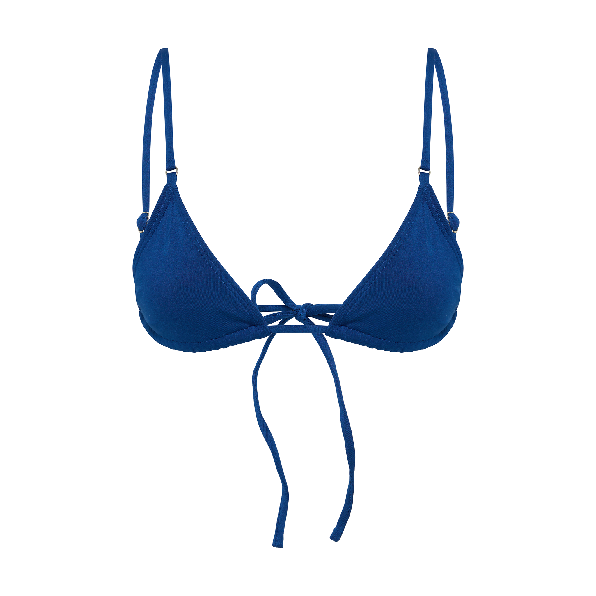 Navy Adjustable Triangle Bikini Top