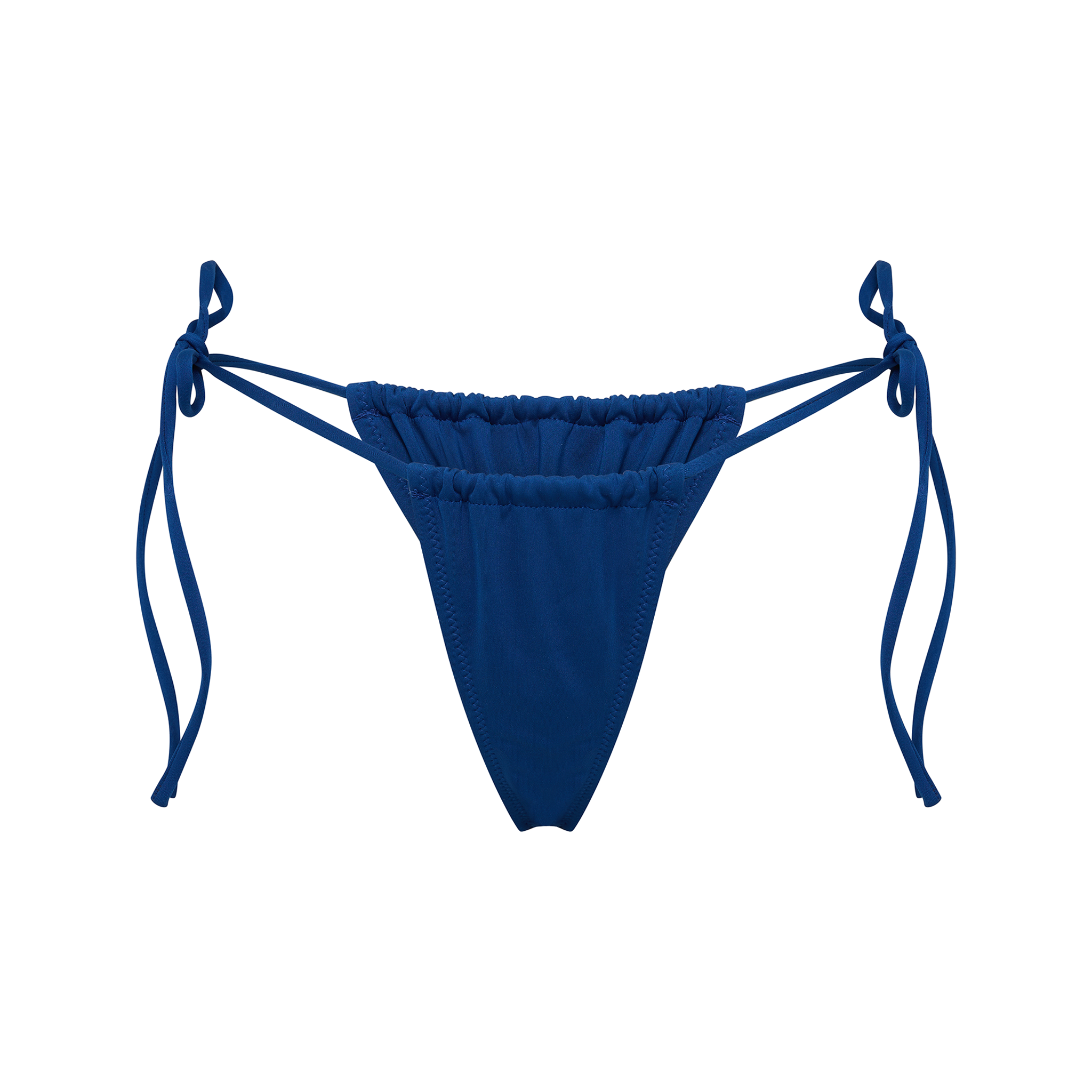 Navy Ruched Bikini Bottom