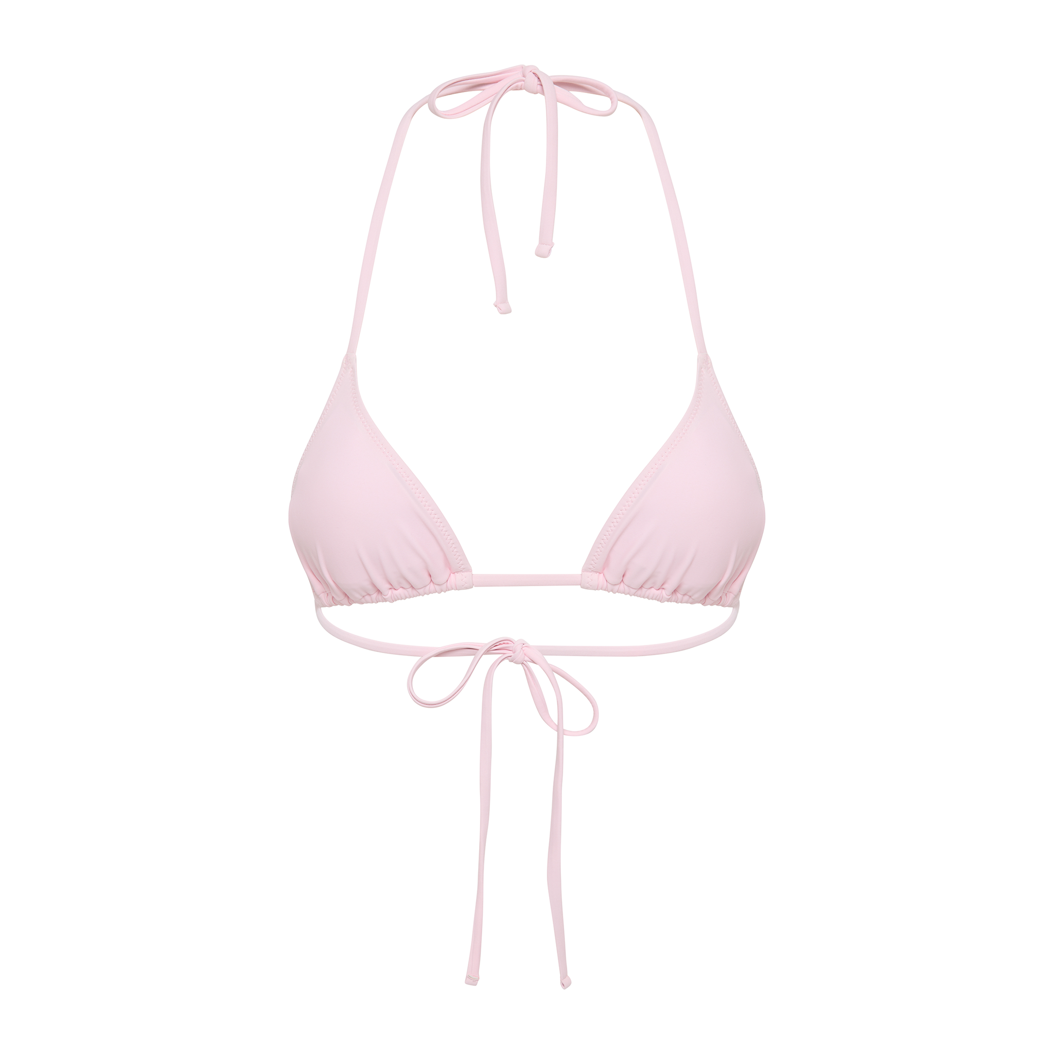 Baby Pink Triangle Bikini Top