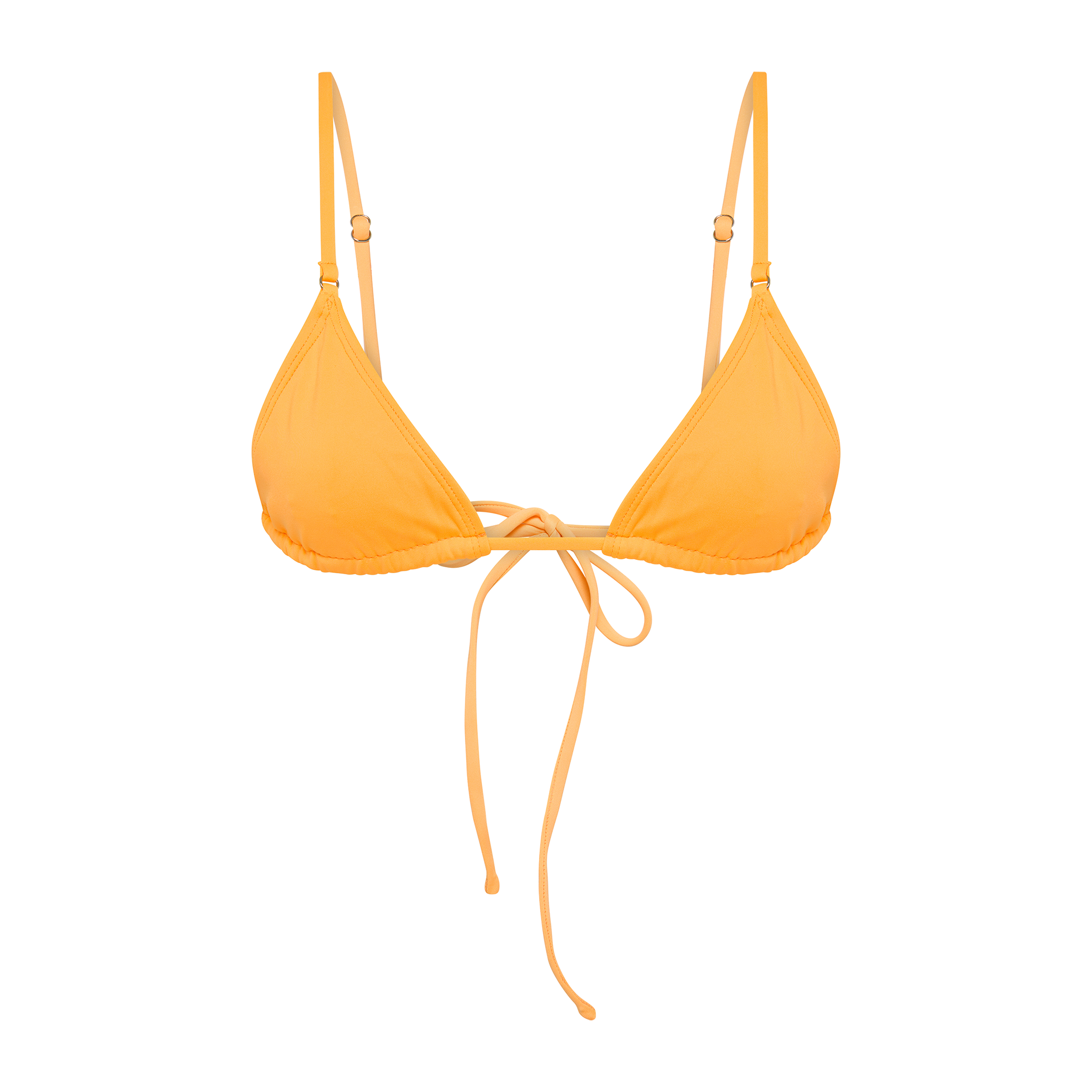 Peach Adjustable Triangle Bikini Top