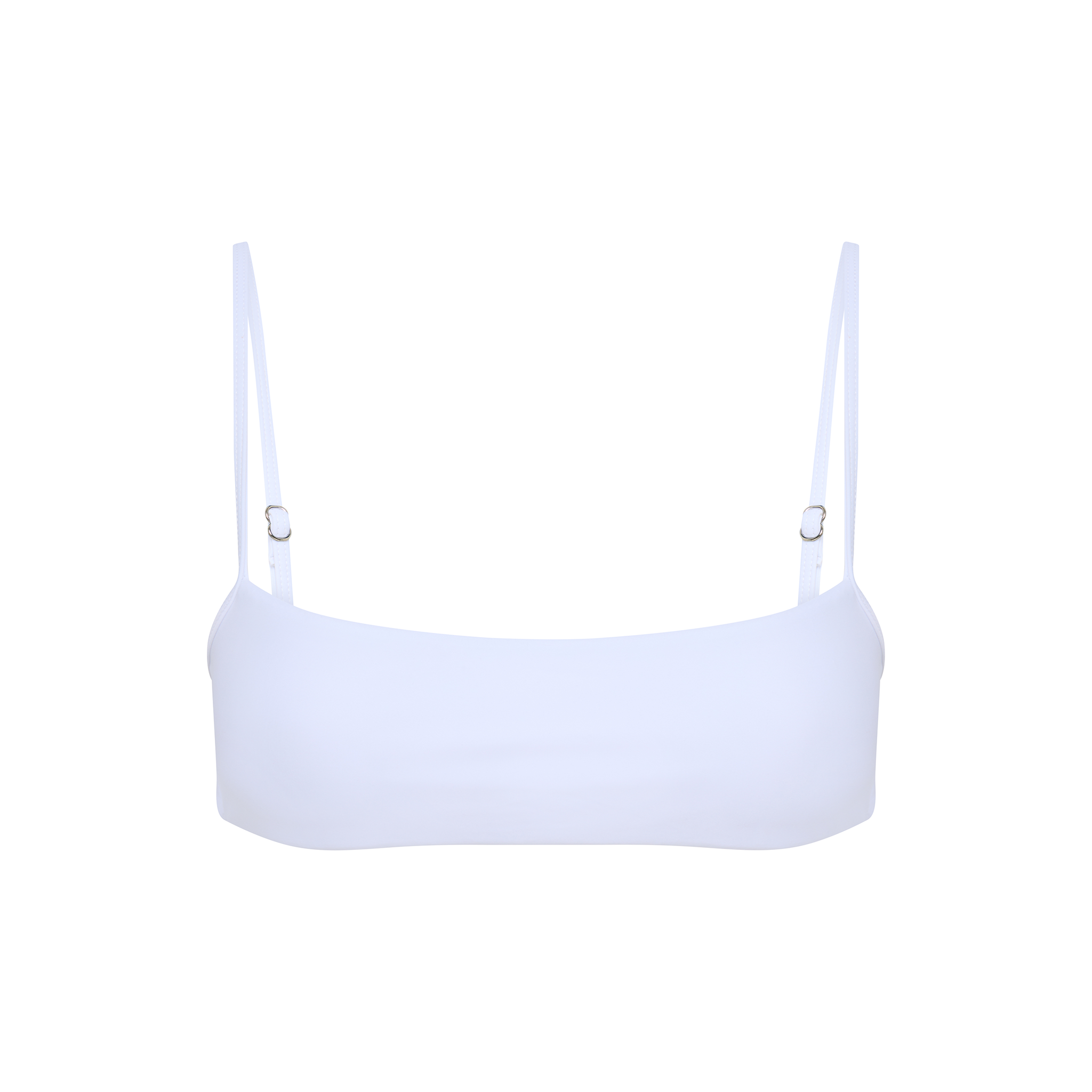 White Crop Bikini Top